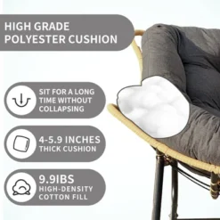 Outdoor Rocking Chair, Patio Egg Rocking Chair, Indoor Passant Chair, Rattan Wicker Lounge Chair, Modern Royal Chair For Bedroom, Living Room, Beige 14 Outdoor Rocking Chair, Patio Egg Rocking Chair, Indoor Passant Chair, Rattan Wicker Lounge Chair, Modern Royal Chair For Bedroom, Living Room, Beige -Garvee Sales GUEST 253aa62d 74ef 4a54 bdcb 0643ccd31506