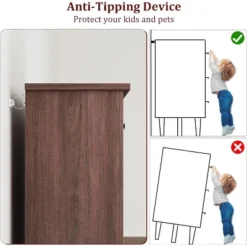 5 Dresser For Bedroom, 41" Tall Dresser, Vertical Drawer Dresser With Storage Freestanding, Wooden Closet Dresser Storage Chest For Bedroom, Walnut -Garvee Sales GUEST 2610d0e4 cfc5 418c be9d 2f30556054d5