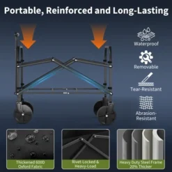 Garden Trolley, Foldable Wagon, Foldable Utility Cart Handcart -240LBS Capacity With Adjustable Handle Trolley For Camping Sports Shopping 12 Garden Trolley, Foldable Wagon, Foldable Utility Cart Handcart -240LBS Capacity With Adjustable Handle Trolley For Camping Sports Shopping -Garvee Sales GUEST 26235b8d 83db 4a91 9dc0 3dd4601a87db