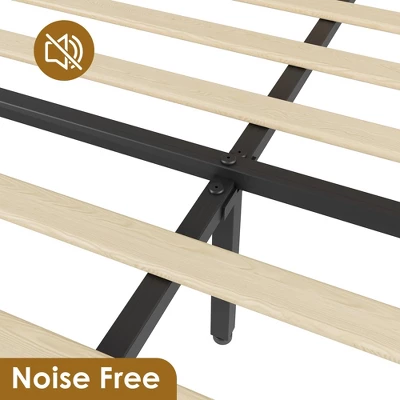 Rattan Bed Frame Bed Frame With 2 Drawers, Wooden Platform Bed With Rattan Headboard, Led Lights 4 Rattan Bed Frame Bed Frame With 2 Drawers, Wooden Platform Bed With Rattan Headboard, Led Lights - Image 4