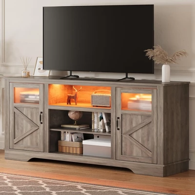 34'' Tall Farmhouse LED TV Stand,Entertainment Center With Storage 7 34'' Tall Farmhouse LED TV Stand,Entertainment Center With Storage - Image 7