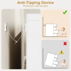 Garvee 4 Drawer Dresser For Bedroom, White Nightstand 4 Chest Of Drawers With Large Storage, Small Bedside Table For Living Room, Nursery, Entryway -Garvee Sales GUEST 271a8a24 8556 41ea bf9e 70080b795060