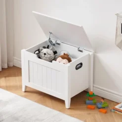 Whizmax Storage Bench - Entryway Shoe Bench With Seat Cushion & 2 Safety Hinges, Multi-Use Chest For Living Room, Bedroom, White 15 Whizmax Storage Bench - Entryway Shoe Bench With Seat Cushion & 2 Safety Hinges, Multi-Use Chest For Living Room, Bedroom, White -Garvee Sales GUEST 28a3efae 6243 4bc1 ba8d 6e261c1f9fee