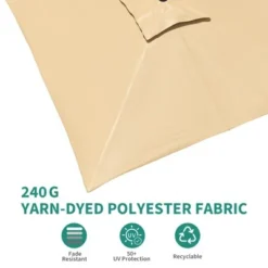 10ft Large Cantilever Patio Umbrella - 360° Rotating, Aluminum Outdoor Shade For Garden, Deck, Pool 14 10ft Large Cantilever Patio Umbrella - 360° Rotating, Aluminum Outdoor Shade For Garden, Deck, Pool -Garvee Sales GUEST 29deb35c a5c7 4a95 b0b0 a2ecf30438fa