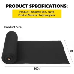 Heavy Duty Non Woven Weed Barrier Fabric, Weed And Puncture Resistant 350N, Tensile Strength 440N, Load Capacity, For Landscaping French Gutters 13 Heavy Duty Non Woven Weed Barrier Fabric, Weed And Puncture Resistant 350N, Tensile Strength 440N, Load Capacity, For Landscaping French Gutters -Garvee Sales GUEST 29ed59c5 6b9d 40f8 ba47 4b051dabc334