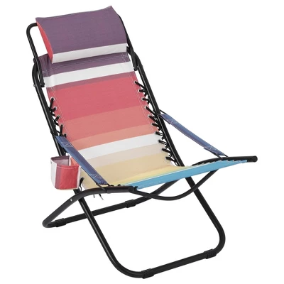 330lbs Capacity Folding Beach Chair With Headrest Lightweight Portable Foldable Recliner With Adjustable Backrest 9 330lbs Capacity Folding Beach Chair With Headrest Lightweight Portable Foldable Recliner With Adjustable Backrest - Image 9