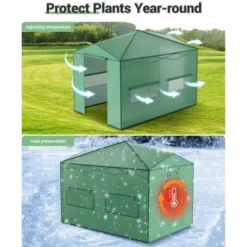 Portable Greenhouse, Instant Pop-Up Plant Gardening Green House Canopy, Outdoor Grow Tent With Zippered Doors, Roll-Up Side Windows 11 Portable Greenhouse, Instant Pop-Up Plant Gardening Green House Canopy, Outdoor Grow Tent With Zippered Doors, Roll-Up Side Windows -Garvee Sales GUEST 2b1d2177 635a 4eb8 9b74 3058a59ea1a2