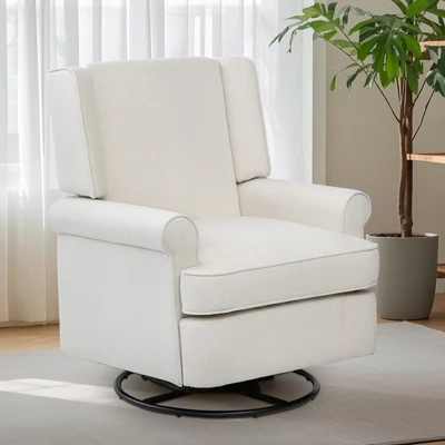 Swivel Glider Rocking Recliner, Nursery Glider Chair, Soothing Rocking Motion, Nursery Breastfeeding Maternity Chair For Living Room, Office 9 Swivel Glider Rocking Recliner, Nursery Glider Chair, Soothing Rocking Motion, Nursery Breastfeeding Maternity Chair For Living Room, Office - Image 9