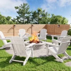 Folding Adirondack Chairs Set Of 6 - HDPE Poly Lumber, 380lb Capacity & Weather-Resistant For Patio, Pool 23 Folding Adirondack Chairs Set Of 6 - HDPE Poly Lumber, 380lb Capacity & Weather-Resistant For Patio, Pool -Garvee Sales GUEST 2bb66f02 786f 40e7 a174 d672f45ba2de