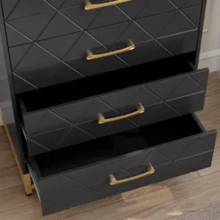 Dresser For Bedroom With 4 Drawer, Modern Dressers Chest Of Drawers, With Wide Drawers And Metal Handles, Wood Dressers, Black 15 Dresser For Bedroom With 4 Drawer, Modern Dressers Chest Of Drawers, With Wide Drawers And Metal Handles, Wood Dressers, Black -Garvee Sales GUEST 2c299628 3dc2 41bf baff 58246d430fcd