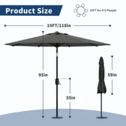 10FT Outdoor Patio Umbrella 22 10FT Outdoor Patio Umbrella -Garvee Sales GUEST 2ce41349 e6c8 411b ad2e 9c01ef0027fc