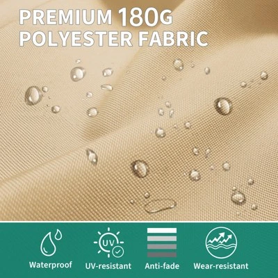 13ft Large Patio Umbrella, Double-Sided Outdoor Market Rectangle Umbrellas 4 13ft Large Patio Umbrella, Double-Sided Outdoor Market Rectangle Umbrellas - Image 4