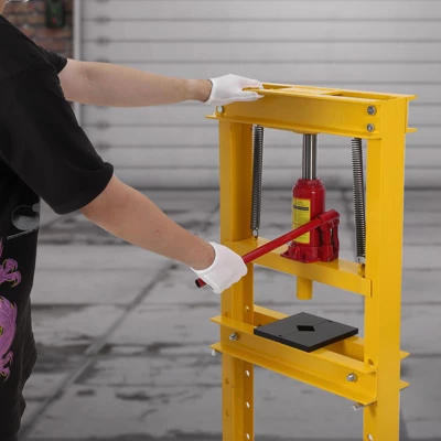 Hydraulic Press 6and12 Ton Hydraulic Shop Press, H-Frame Garage Floor Benchtop Press Adjustable Shop Press, Adjustable Working Table Height 2 Hydraulic Press 6and12 Ton Hydraulic Shop Press, H-Frame Garage Floor Benchtop Press Adjustable Shop Press, Adjustable Working Table Height - Image 2