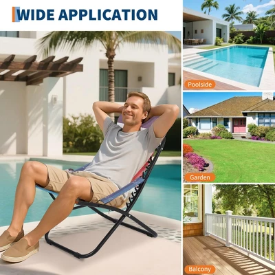 330lbs Capacity Folding Beach Chair With Headrest Lightweight Portable Foldable Recliner With Adjustable Backrest 6 330lbs Capacity Folding Beach Chair With Headrest Lightweight Portable Foldable Recliner With Adjustable Backrest - Image 6