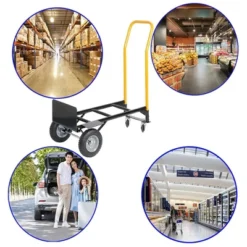 Hand Truck Dolly 2 Wheel Dolly Cart And 4 Wheel Push Cart With Swivel Wheels 330 LBS Capacity,abstract,black,33.46in,2.79ft 11 Hand Truck Dolly 2 Wheel Dolly Cart And 4 Wheel Push Cart With Swivel Wheels 330 LBS Capacity,abstract,black,33.46in,2.79ft -Garvee Sales GUEST 2f8ea355 50a0 4075 8293 de1394d49066