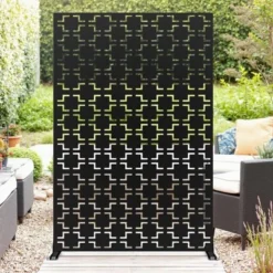 72" H Metal Privacy Screen For Outdoor, Freestanding Decorative Privacy Screen With Stable Base, Metal Fence Panel For Balcony Patio Garden 16 72" H Metal Privacy Screen For Outdoor, Freestanding Decorative Privacy Screen With Stable Base, Metal Fence Panel For Balcony Patio Garden -Garvee Sales GUEST 30757d18 45af 4ccc 9eea 5e596baab992