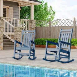Outdoor HDPE Rocking Chairs – Oversized All-Weather Patio Rockers – Heavy Duty 350lb Capacity, Anti-Rollover Design (Blue) 16 Outdoor HDPE Rocking Chairs – Oversized All-Weather Patio Rockers – Heavy Duty 350lb Capacity, Anti-Rollover Design (Blue) -Garvee Sales GUEST 321535b2 00cb 4180 8c12 be18a45be5d7