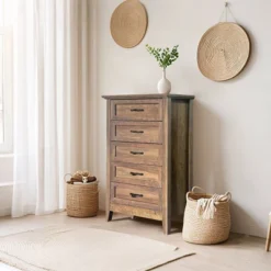 Garvee 5 Drawer Dresser, Farmhouse Tall Dresser For Closet, Rustic Chest Of Drawer With Wide Metal Handles, Wood Dressers Organizer For Bedroom 12 Garvee 5 Drawer Dresser, Farmhouse Tall Dresser For Closet, Rustic Chest Of Drawer With Wide Metal Handles, Wood Dressers Organizer For Bedroom -Garvee Sales GUEST 32840399 4b91 4c8d a2d1 200e7bdc7f18