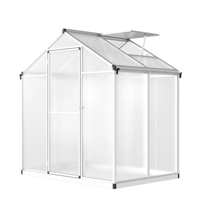 Heavy Duty Greenhouse For Outdoors With Doors And Adjustable Roof Vent Windows, Walk-in Large Sunhouse For Backyard Gardening 2 Heavy Duty Greenhouse For Outdoors With Doors And Adjustable Roof Vent Windows, Walk-in Large Sunhouse For Backyard Gardening - Image 2