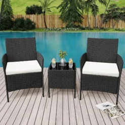 3 Pieces/4 Pieces Patio Furniture Sets, Outdoor Wicker Conversation Sets With Soft Cushion And Glass Table, All Weather Manual Rattan Chairs 5 3 Pieces/4 Pieces Patio Furniture Sets, Outdoor Wicker Conversation Sets With Soft Cushion And Glass Table, All Weather Manual Rattan Chairs -Garvee Sales GUEST 36b82ae0 cc3b 4e5c 8c73 0f2269f041a2