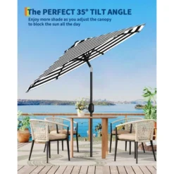 9FT Outdoor Patio Umbrella, Outdoor Table Umbrella, With Push Button Tilt And Crank, 8 Sturdy Ribs UV Protection Waterproof For Garden 11 9FT Outdoor Patio Umbrella, Outdoor Table Umbrella, With Push Button Tilt And Crank, 8 Sturdy Ribs UV Protection Waterproof For Garden -Garvee Sales GUEST 38bf7aa5 e36f 420d 9ac3 24739858bbfc