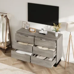 Garvee 6 Dresser For Bedroom, 47.2" Wide Dresser, Freestanding Vertical Drawer Cabinet With Storage, Wooden Closet Storage Chest For Bedroom 12 Garvee 6 Dresser For Bedroom, 47.2" Wide Dresser, Freestanding Vertical Drawer Cabinet With Storage, Wooden Closet Storage Chest For Bedroom -Garvee Sales GUEST 39424561 fc99 4eec bd9a 0c4d68b7ed60