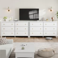 Garvee Modern Drawer Dresser, Freestanding Bedroom Chest Of Drawers, Wooden Storage Organizer For Nursery, Living Room, Closet, White -Garvee Sales GUEST 3a0b46f6 1a91 4b1d 8a82 547e7a696f44