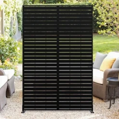 72" H Metal Privacy Screen For Outdoor, Freestanding Decorative Privacy Screen With Stable Base, Metal Fence Panel For Balcony Patio Garden 18 72" H Metal Privacy Screen For Outdoor, Freestanding Decorative Privacy Screen With Stable Base, Metal Fence Panel For Balcony Patio Garden -Garvee Sales GUEST 3a2ceb70 41b9 4d28 ab9b 21a96a65454b