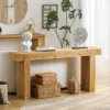 63" Entryway Console Table, Wooden Narrow Behind Couch Table, Rectangular Narrow Long Sofa Table, Sofa Foyer Table For Entryway Hallway Living Room