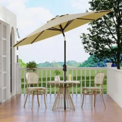 10ft Patio Umbrella, Table Umbrella Outdoor Patio With Crank Lift & Push Button Tilt, 8 Sturdy Ribs For Yard, Deck, Pool 12 10ft Patio Umbrella, Table Umbrella Outdoor Patio With Crank Lift & Push Button Tilt, 8 Sturdy Ribs For Yard, Deck, Pool -Garvee Sales GUEST 3d76a27b c267 4dc6 b46d 2e8138a9817d 1