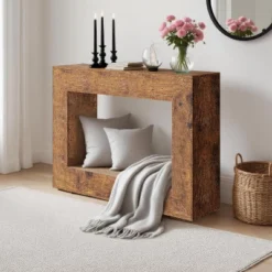 47" Farmhouse Console Table - Minimalist Vintage Entryway Table, Storage Rustic Sofa Table With Open Shelves -Garvee Sales GUEST 3d88a7ec a1b8 4b6a a461 39519cbe0944