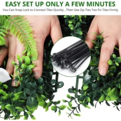 12PCS 20"x20" Artificial Grass Wall Faux Mixed Flowers & Plants Hedge Screen -Garvee Sales GUEST 3dbe5498 bae3 4727 a6eb 4edb782bf85c 1