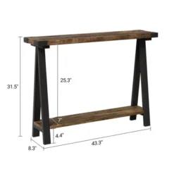 Console Table For Entryway, 2-Tier Entry Table With Storage, 43.3" Narrow Console Tables 11 Console Table For Entryway, 2-Tier Entry Table With Storage, 43.3" Narrow Console Tables -Garvee Sales GUEST 3dd408ee 1bff 47c3 b614 73307ae0967a