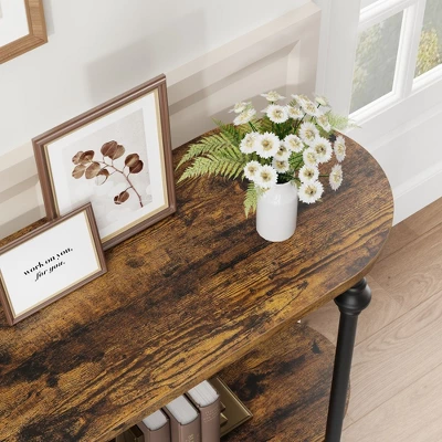 Whizmax Console Table, 43.3" Entryway Table With Storage, 2 Tier Sofa Table, Behind Couch Table For Living Room, Hallway, Entryway 4 Whizmax Console Table, 43.3" Entryway Table With Storage, 2 Tier Sofa Table, Behind Couch Table For Living Room, Hallway, Entryway - Image 4