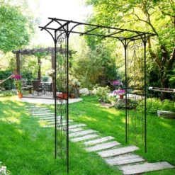 Metal Garden Arch, Iron Garden Arch Trellis For Climbing Plants Rose Outdoor, Arch Archway For Wedding Ceremony Party 9 Metal Garden Arch, Iron Garden Arch Trellis For Climbing Plants Rose Outdoor, Arch Archway For Wedding Ceremony Party -Garvee Sales GUEST 3ee93ce3 f26a 4237 8f41 f8f6dbf8e5bf