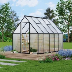 8x16FT Aluminum-Framed Polycarbonate Greenhouse, Heavy Duty Polycarbonate Greenhouse, Large Enhanced Aluminum GreenhouseKit For Outdoors 23 8x16FT Aluminum-Framed Polycarbonate Greenhouse, Heavy Duty Polycarbonate Greenhouse, Large Enhanced Aluminum GreenhouseKit For Outdoors -Garvee Sales GUEST 3f13939c af47 4e97 aab9 28801527a6cd