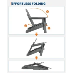 Folding Adirondack Chairs Set Of 2 With Side Table - HDPE Poly Lumber, 380lb Capacity & Weather-Resistant For Patio, Fire Pit 14 Folding Adirondack Chairs Set Of 2 With Side Table - HDPE Poly Lumber, 380lb Capacity & Weather-Resistant For Patio, Fire Pit -Garvee Sales GUEST 3fa68e5b ab1c 4fd1 82e0 1e5f8f5285c1