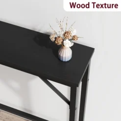 Narrow Console Table, 39.3" Small Entryway Table, Thin Sofa Table