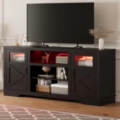 34'' Tall Farmhouse LED TV Stand,Entertainment Center With Storage,TV Media Console Table For TV Up To 65 Inch,TV Table 15 34'' Tall Farmhouse LED TV Stand,Entertainment Center With Storage,TV Media Console Table For TV Up To 65 Inch,TV Table -Garvee Sales GUEST 419ad12d e762 4db7 9eca ec1d0d09f42e