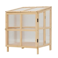31.7"H Fir Wood Cold Frame Greenhouse, 2 Tier Raised Planter Box With Transparent Openable Top, Wood Garden Greenhouse For Garden Backyard Brown 12 31.7"H Fir Wood Cold Frame Greenhouse, 2 Tier Raised Planter Box With Transparent Openable Top, Wood Garden Greenhouse For Garden Backyard Brown -Garvee Sales GUEST 42a65c84 3f54 4fc6 b84c 8a4158bf9899