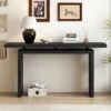 Ash Veneer Console Table, Modern Simple Style, Featuring Clever Tabletop Design, Suitable For Entryway, Hallway, Living Room, Foyer