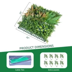 Artificial Grass Wall Panels 20"x 20"