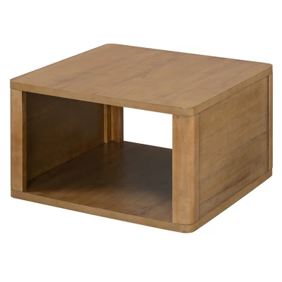 30.8" Modern Square Coffee Table, 2 Tier Center Table With Open Storage, Accent Coffee Table Nightstand For Living Room Bedroom Office 7 30.8" Modern Square Coffee Table, 2 Tier Center Table With Open Storage, Accent Coffee Table Nightstand For Living Room Bedroom Office - Image 7