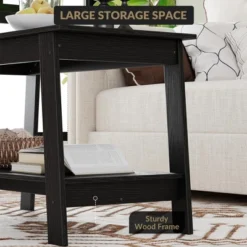 Stylish 31.5" Coffee Table With Open Shelves - 2-Tier Modern Industrial Design 16 Stylish 31.5" Coffee Table With Open Shelves - 2-Tier Modern Industrial Design -Garvee Sales GUEST 44a19048 4aa0 4953 a6ca 524b83f6d925