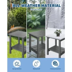 Folding Adirondack Chairs Set Of 2 With Side Table - HDPE Poly Lumber, 380lb Capacity & Weather-Resistant For Patio, Fire Pit 18 Folding Adirondack Chairs Set Of 2 With Side Table - HDPE Poly Lumber, 380lb Capacity & Weather-Resistant For Patio, Fire Pit -Garvee Sales GUEST 4518d7d8 18e3 4cd9 b8a4 074f172e27b1