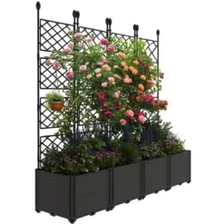 Plastic Plant Box With Plastic Trellis, With Trellis Planter For Climbing Plant Outdoor Planter Box Privacy Screen, For Backyard Patio 15 Plastic Plant Box With Plastic Trellis, With Trellis Planter For Climbing Plant Outdoor Planter Box Privacy Screen, For Backyard Patio -Garvee Sales GUEST 45caa378 5652 48a6 b239 7dbbdda22dea
