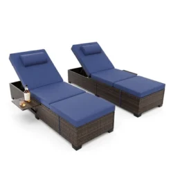 Whizmax Rattan Chaise Lounge Pool Chairs, Outdoor Sun Tanning Chairs With Adjustable Backrest For Beach, Yard, Patio 13 Whizmax Rattan Chaise Lounge Pool Chairs, Outdoor Sun Tanning Chairs With Adjustable Backrest For Beach, Yard, Patio -Garvee Sales GUEST 48c79e83 7c43 4a1b 8452 8d2b1a054a42 1