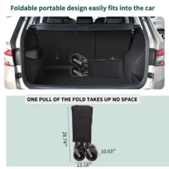 Folding Wagon Cart, Collapsible Wagon With 2 Cup Bags, Extra Cover, 4 Big Wheels, Telescopic Handle, Heavy Duty Utility Cart 10 Folding Wagon Cart, Collapsible Wagon With 2 Cup Bags, Extra Cover, 4 Big Wheels, Telescopic Handle, Heavy Duty Utility Cart -Garvee Sales GUEST 48edb76f 7f36 448e a326 34bd32c1871c