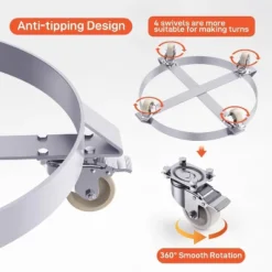 Heavy-Duty 55 Gallon Drum Dolly - 1000lb Capacity Steel Barrel Caddy With 4 Swivel Casters 14 Heavy-Duty 55 Gallon Drum Dolly - 1000lb Capacity Steel Barrel Caddy With 4 Swivel Casters -Garvee Sales GUEST 4904ee05 3666 4603 b25a c624cc89d843