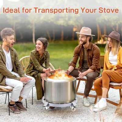 Heavy-Duty 55 Gallon Drum Dolly - 1000lb Capacity Steel Barrel Caddy With 4 Swivel Casters 4 Heavy-Duty 55 Gallon Drum Dolly - 1000lb Capacity Steel Barrel Caddy With 4 Swivel Casters - Image 4